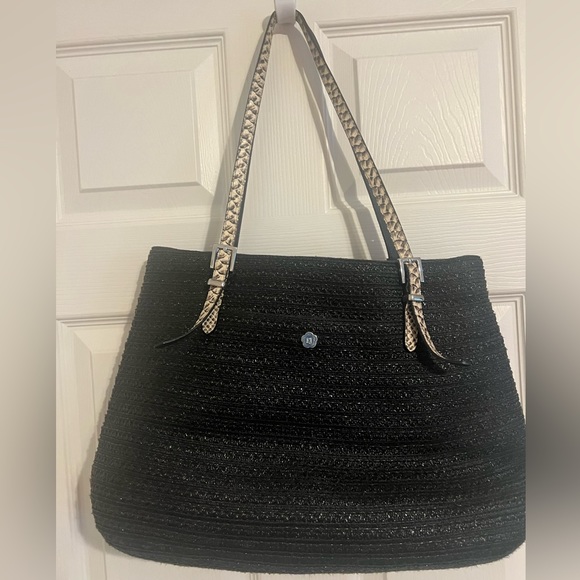 ERIC JAVITS SQUISHEE ISLA STRAW BAG - Picture 14 of 16